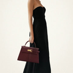 JW PEI Women's Handbag Elise Designer Fashion 2025 New Burgundy Handbag Large Square Crossbody Bag High-end Women's Bag